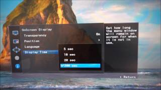 Samsung C34F791 Menu System (OSD)