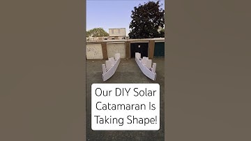 First glimpse: Foamcore Catamaran coming together #diy