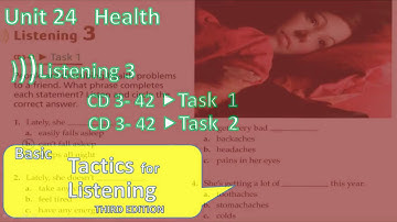 Tactics for Listening - Basic | Unit 24: Health