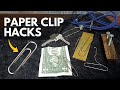 8 urban edc hacks with paper clips