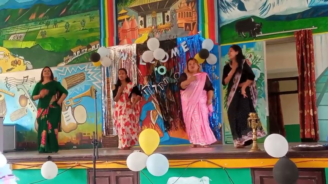 badal barsa bijuli mix teacher's dance / Kathmandu international school