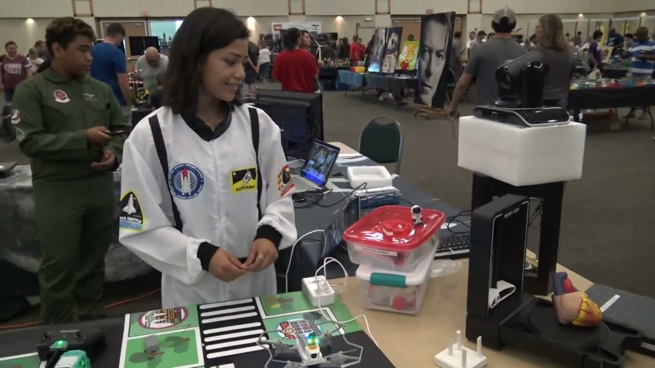 Lego drone (LiteBeee Wing) demonstrated at a Lego convention Killeen
