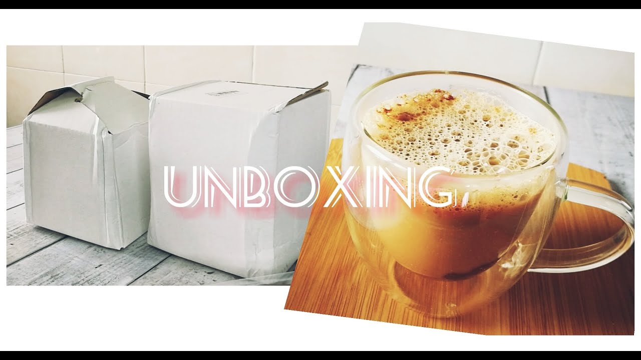 UNBOXING SHOPEE | Double wall glass Mug