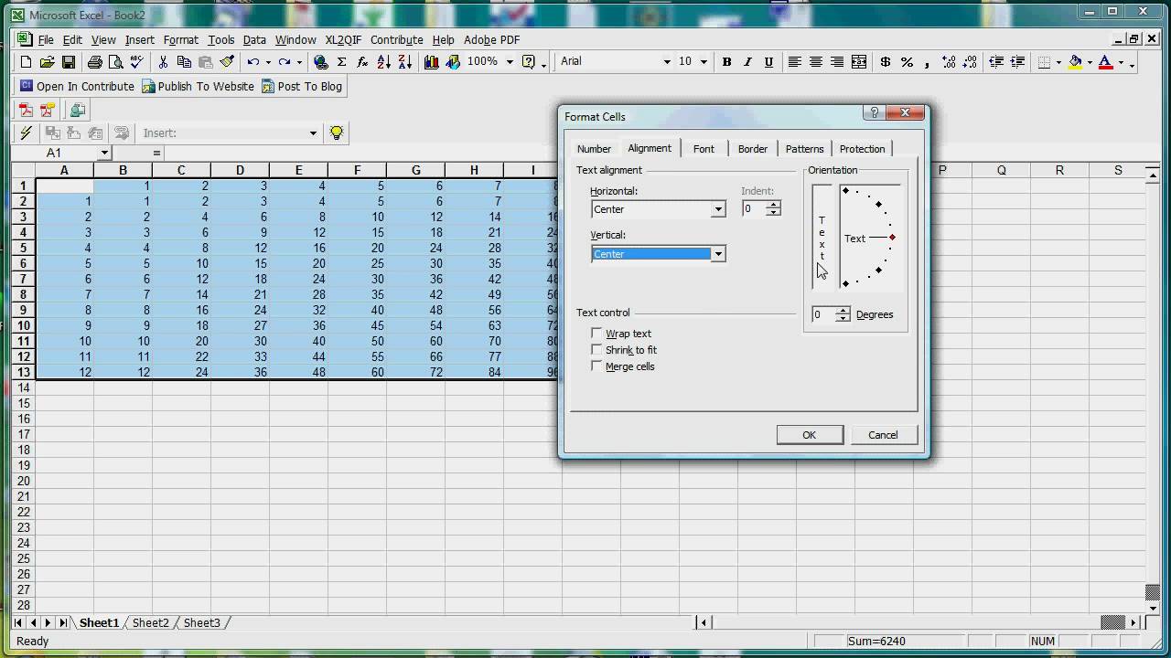 make-multiplication-table-using-excel-youtube