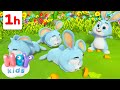 Sleeping bunnies and more kids songs  one hour  heykids nursery rhymes  animals for kids
