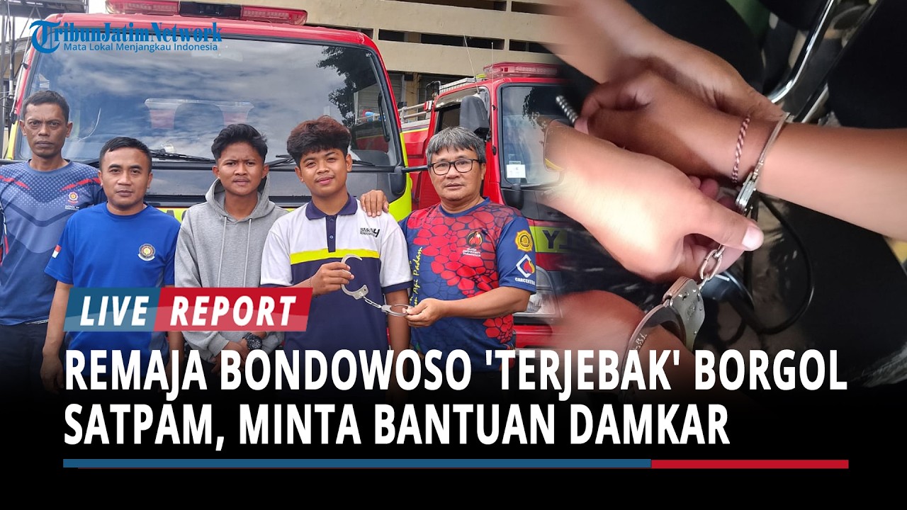 Ngabuburit Anti-Mainstream : Remaja Bondowoso 'Terjebak' Borgol Satpam Minta Bantuan Damkar