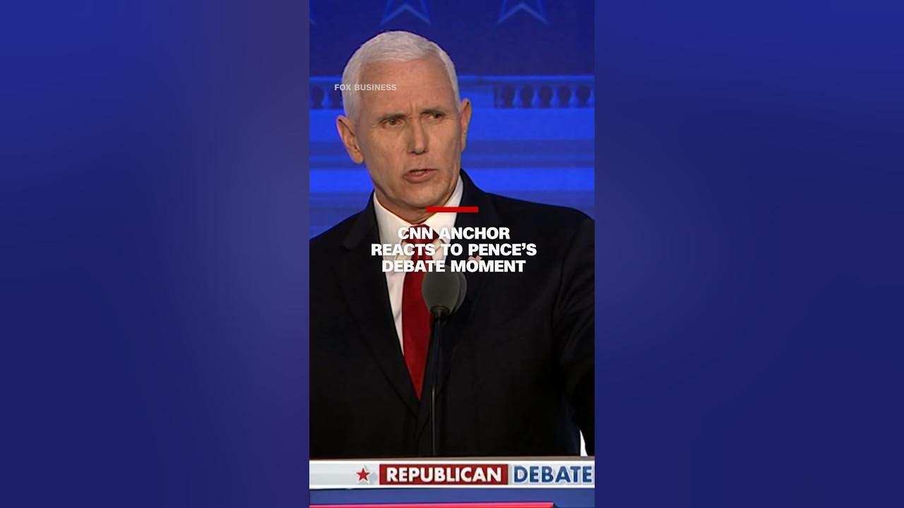 CNN anchor reacts to Pence’s ‘cringeworthy’ debate moment