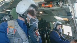 Путин за штурвалом Ту-160М (полное видео)