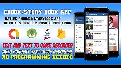 eBooks / Story Book Apps Template Android Studio Source Code with AdMob