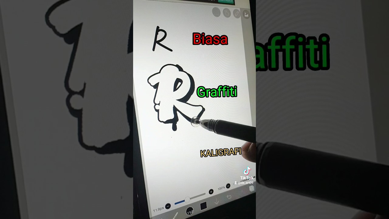 Kreasi Huruf biasa, Graffiti, & Kaligrafi
