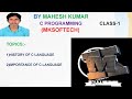 HISTORY AND IMPORTANCE OF C LANGUAGE