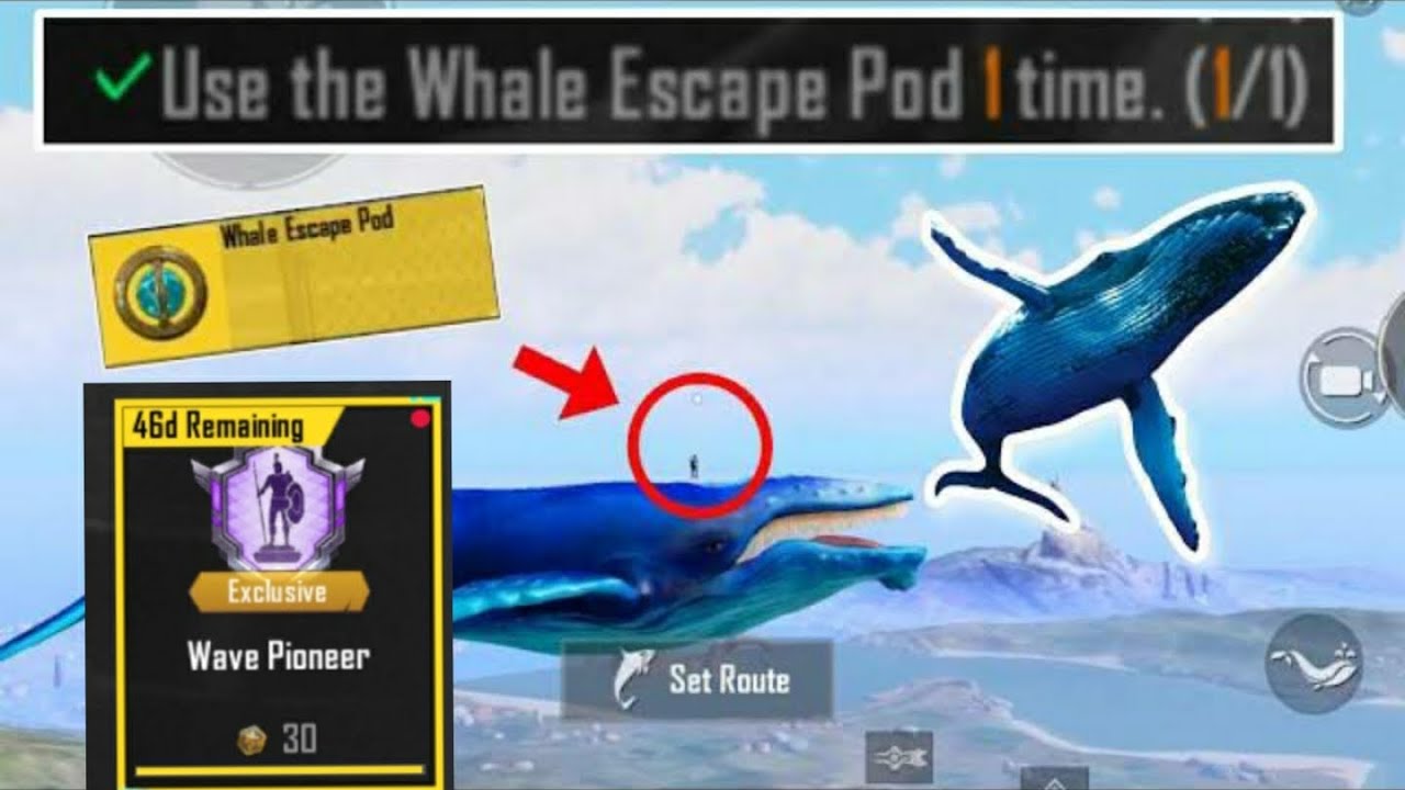 How to use whale escape pod|PUBG MOBILE OCEAN ODYSSEY Update 