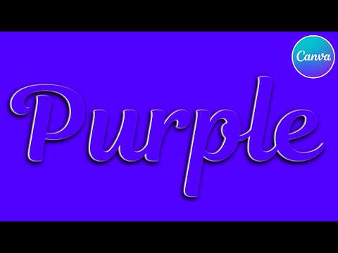 3d Typography Effect in Canva - Canva Tutorial