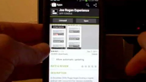 The Joe Rogan Experience Podcast Android App Review UFC Ustream