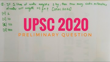 UPSC asked question based on Measurement