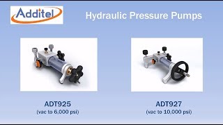 Additel Demo Video : ADT925 and ADT927 Hydraulic Pressure Test Pumps
