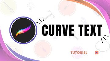 How to curve text in Procreate