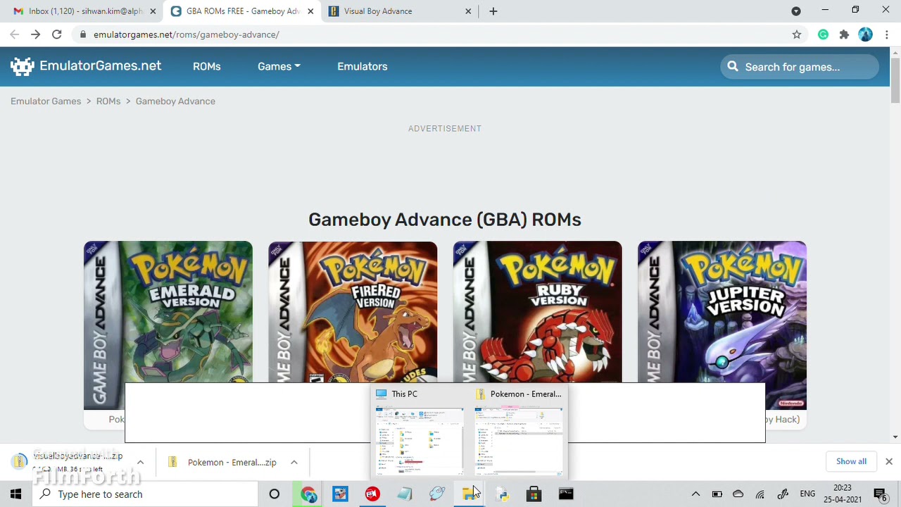getting Pokémon emerald on your pc - YouTube