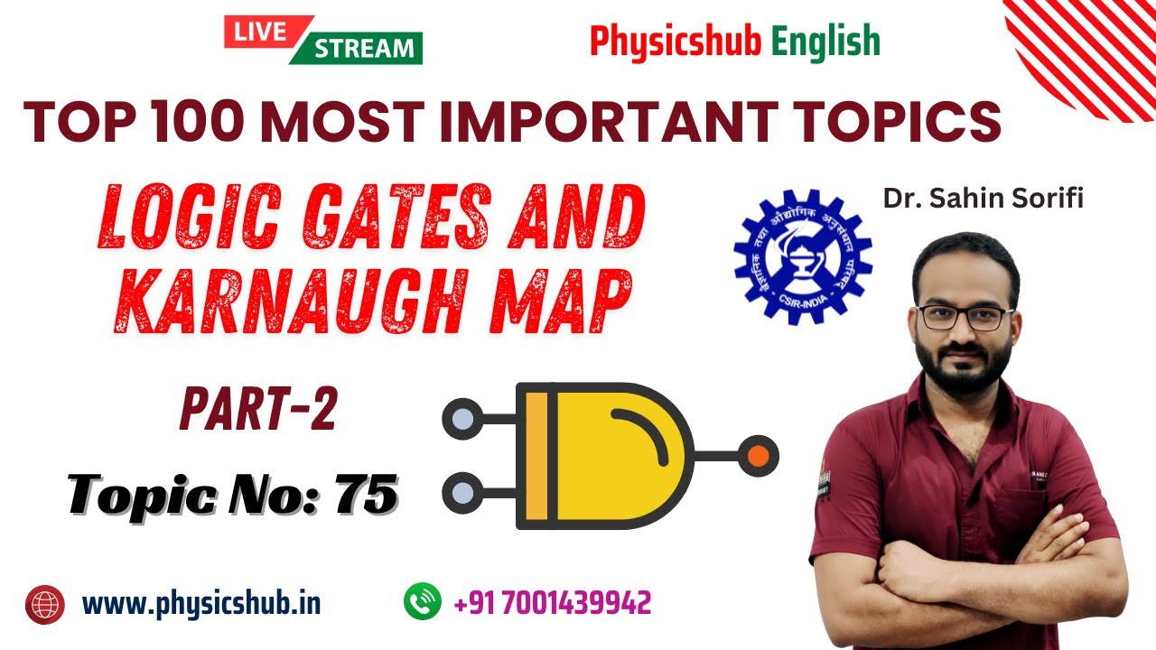 Lec-75 | Logic Gates and Karnaugh Map| CSIR-NET 2024 December and GATE ...