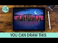 You Can Draw This SKYLINE in PROCREATE