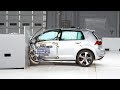 2015 Volkswagen GTI driver-side small overlap IIHS crash test