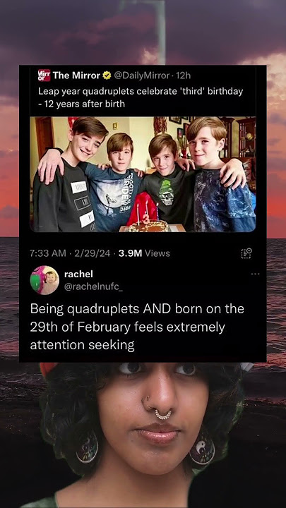 Leap Year Quadruplets Turn Three At Twelve Years Old