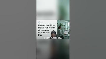 Use AI to Plan a Full Month of Lessons in Just One Day