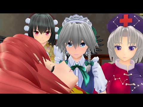 Meirin became a sleepwalker (touhou MMD)