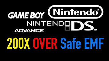 200X Over Safe EMF! Nintendo Game Boy V Trifield TF2 RF/EMF Meter Test