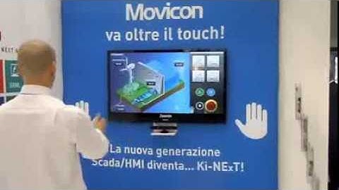 Movicon NEXT, SCADA & HMI software uses Kinect at SPS Exhibition