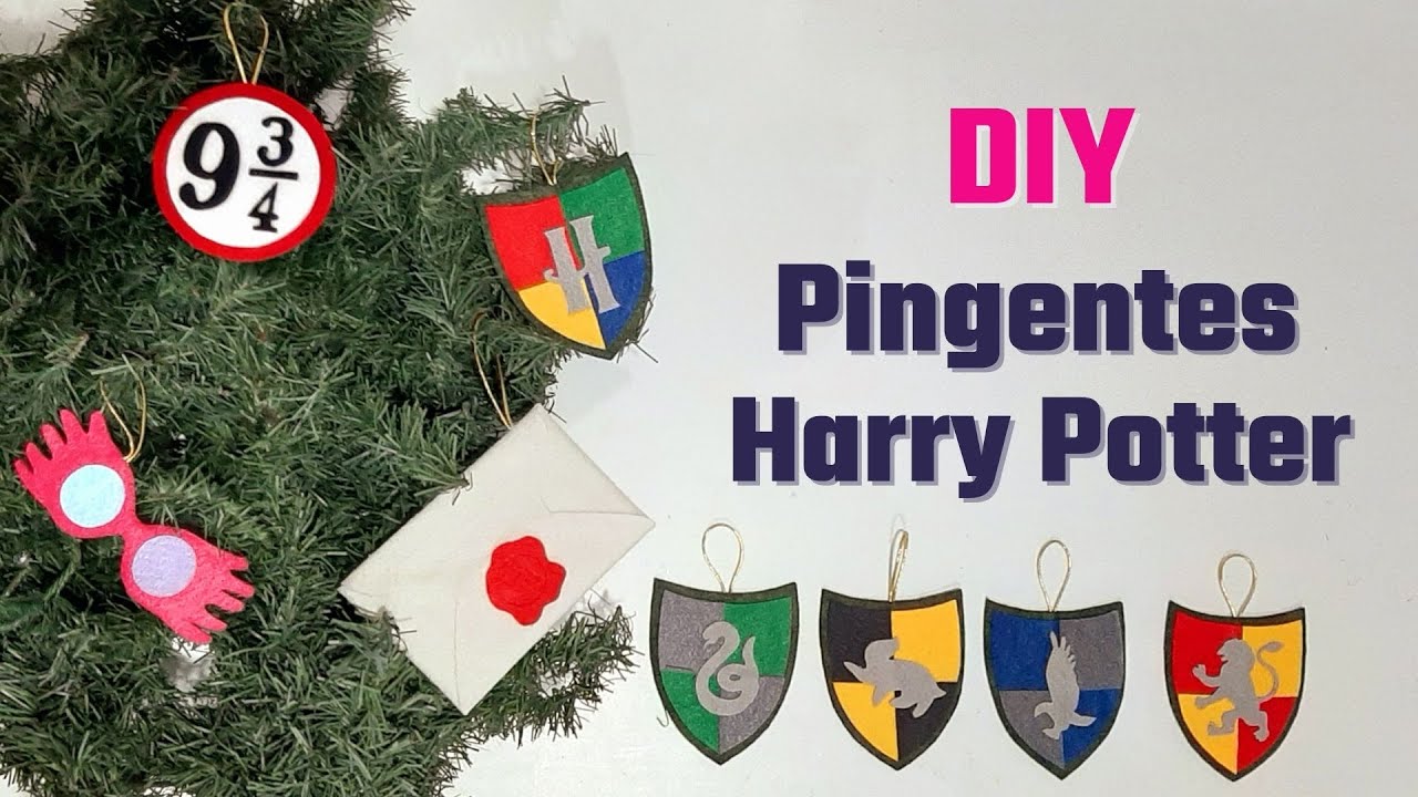PINGENTES PARA UM NATAL MÁGICO DE HARRY POTTER | Artes DIY Amanda #harrypotter