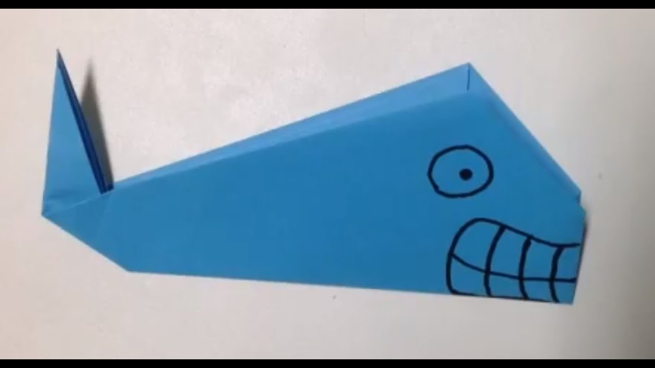 Faire une baleine en origami / Baleine en papier - YouTube