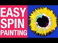 Art Lesson Online: Make stunning spin paintings without mess! Great cross curricular art activity!