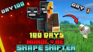 私はSHAPESHIFTERとしてハードコア改造Minecraftで100日生き残った...Minecraftハードコア100日