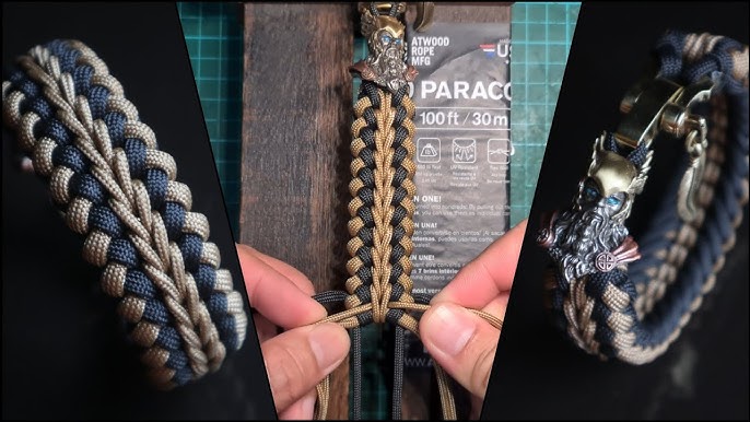 Custom Stitched Fishtail Paracord Bracelet (Solid Colors) 8