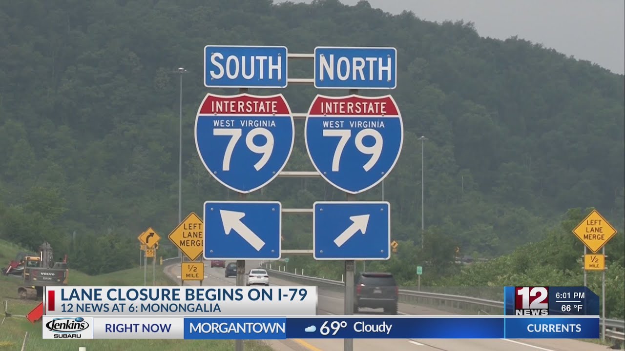 Lane closure begins on I-79