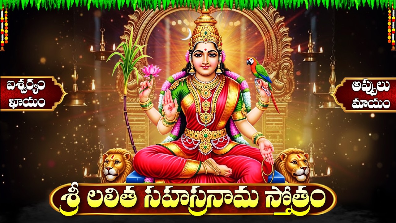 శ్రీ లలితా సహస్రనామం | కష్టాలను తొలగించే శక్తివంతమైన పారాయణం | Lalitha Sahasranamam Full Telugu