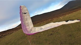 Paraglider Cobra Launch, up & down technique