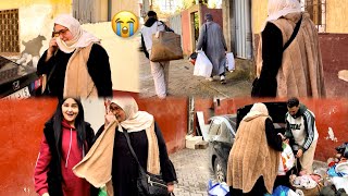 ماما بكت بحرقة 😭نهار رحيلنا… وشدّينا الطريق