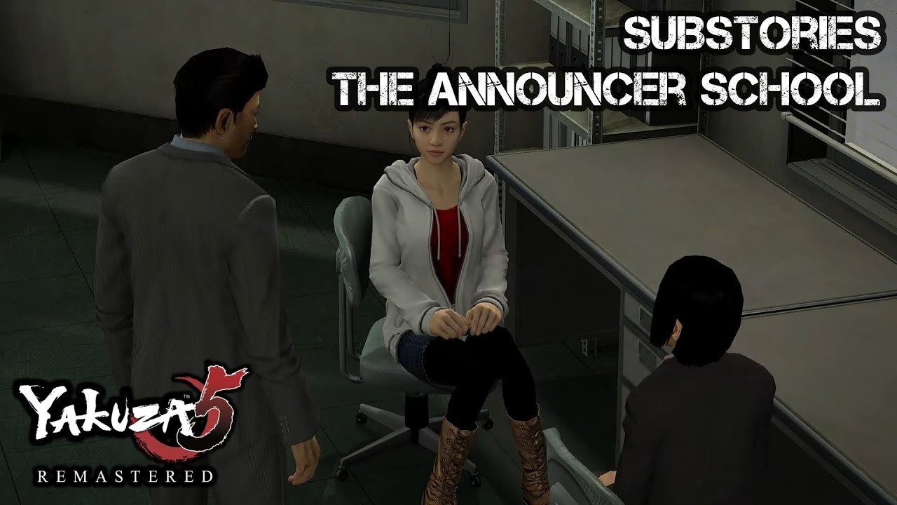 Yakuza 5 Remastered | Haruka Substories - The Announcer School - YouTube
