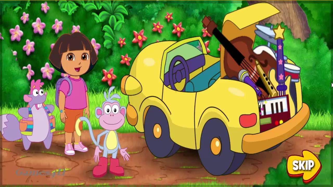 Dora The Explorer - Dora Rocks Sing Along - Game for Kids - YouTube.