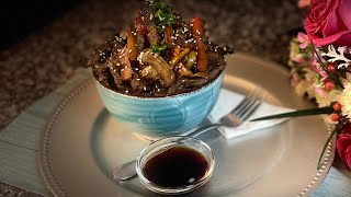 Chinese beef stir fry ( اللحمة المقلية على طريقة الصينية و لا اطيب من هيك