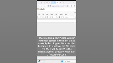 How to Create New Jupyter Notebook #tips #python #anaconda #jupyter #jupyternotebook #windows