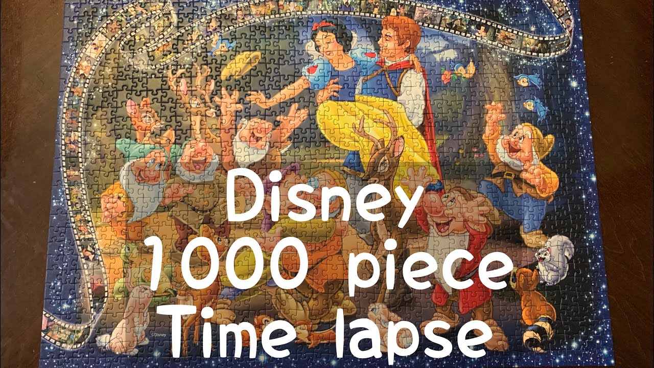 Disney RAVENSBURGER 1000 piece puzzle time-lapse - YouTube