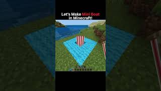 Mini Boat In Minecraft ⛵ | Minecraft viral build hacks | #shorts #viral #minecraft #build
