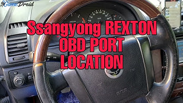 Ssangyong Rexton Obd Diagnostic Port Location 🚘👨‍🔧