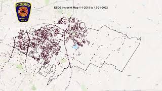 All incidents plotted for ESD 2 from 2018 to 2022