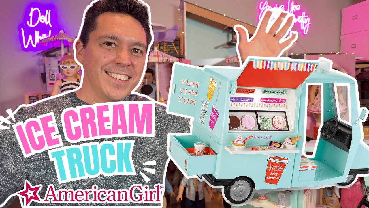 Unboxing Jeni's Full-of-Flavor Ice Cream Truck for American Girl Dolls!