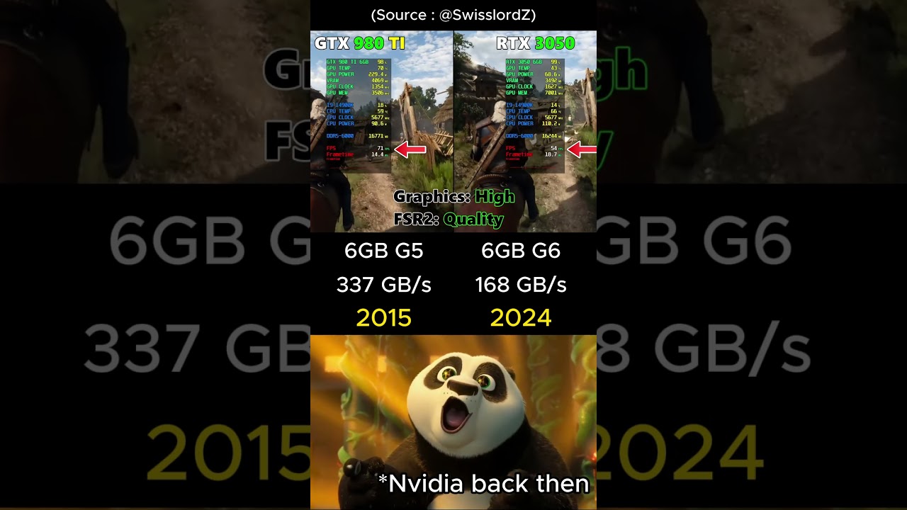 RTX 3050 6GB VS GTX 980 Ti GPU ✅ #Gaming #PCGaming #Nvidia #GPU #PC #NVDA #BudgetPC #budgetgaming