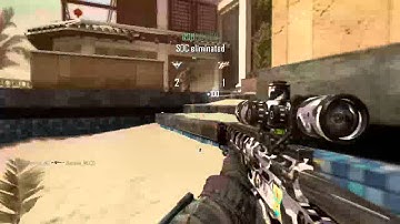 Call of Duty Black Ops 2 trickshot on DLC map Mirage